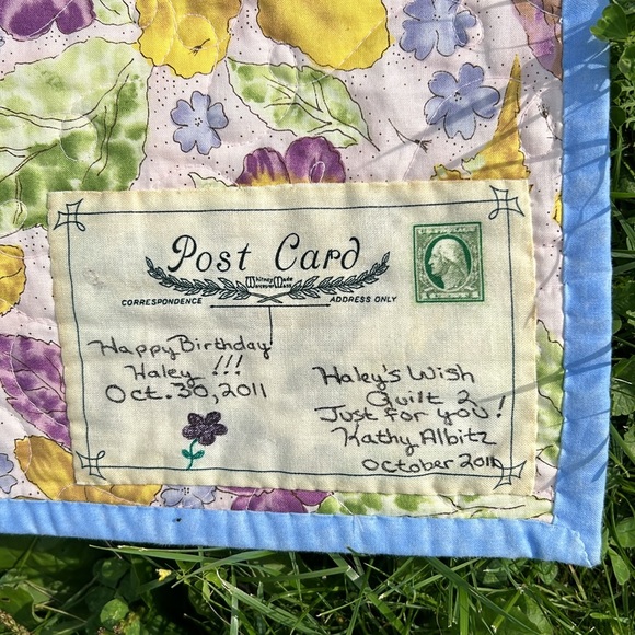 OOAK Handcrafted Quilt NWOT Handmade Cottagecore Grandma Romantic Shabby Chic - Picture 11 of 14